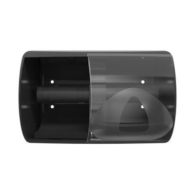 Intro Black Domestic Toilet Roll Dispenser